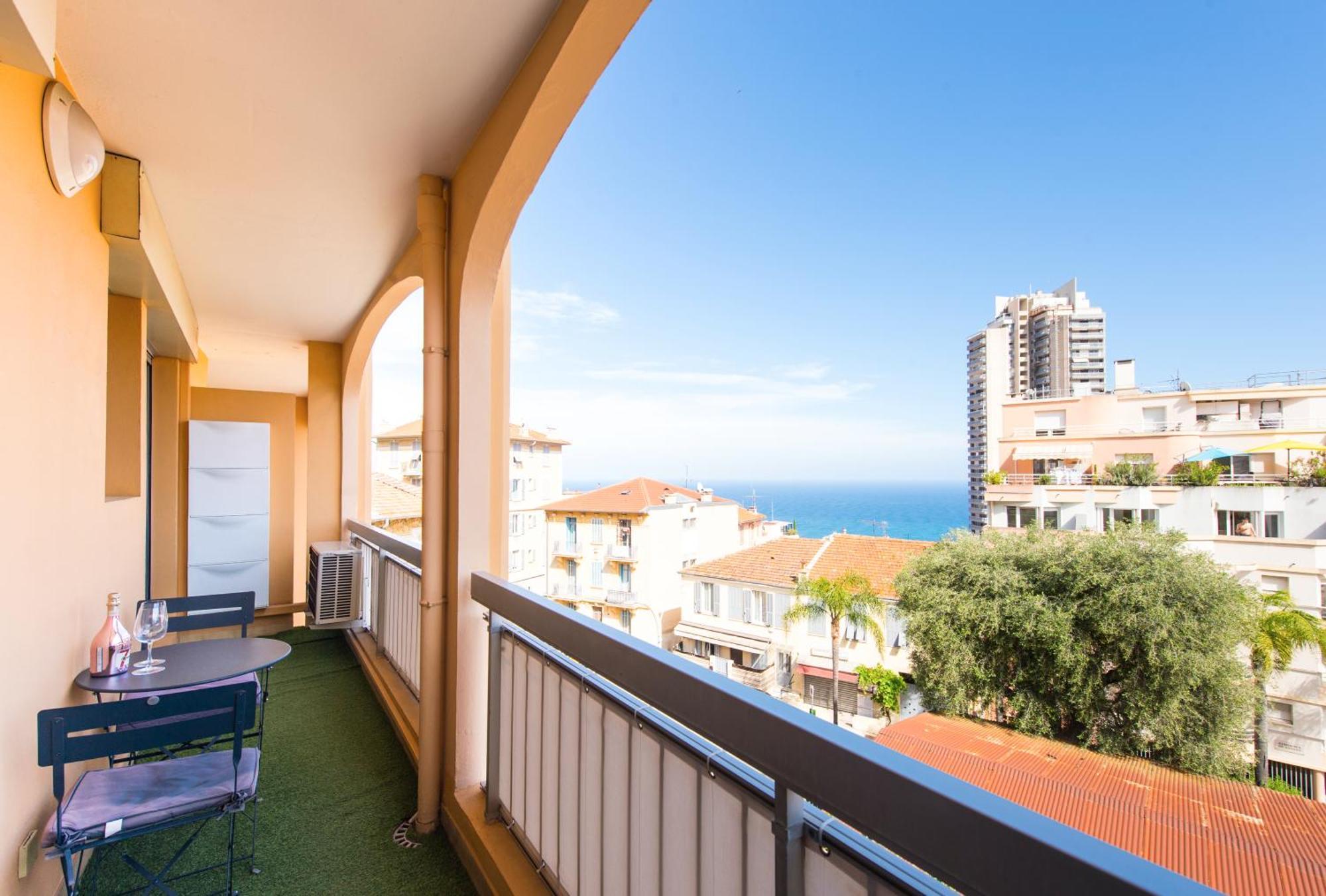 Monaco A Pied - Spacieux Appartement - Balcon - Ca 보솔레이 외부 사진