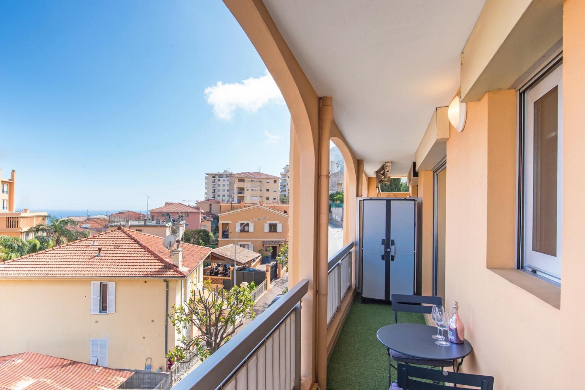 Monaco A Pied - Spacieux Appartement - Balcon - Ca 보솔레이 외부 사진